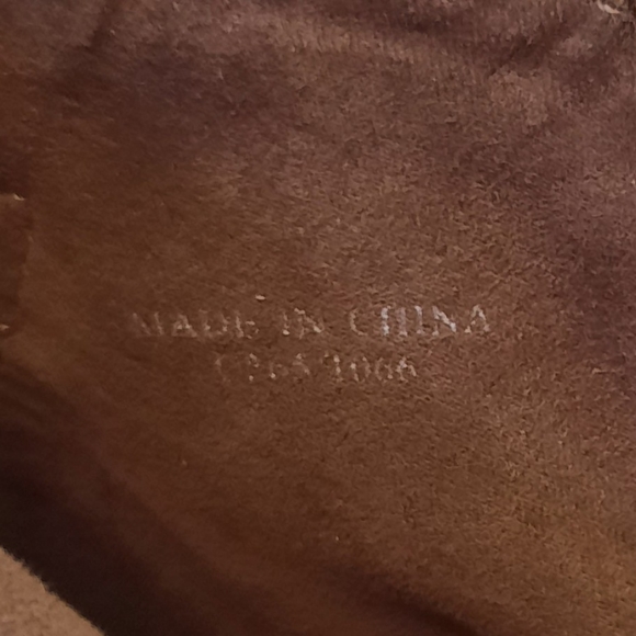 Charles david vegan tan suede chunky heel booties sz 6 *AH - Picture 6 of 6